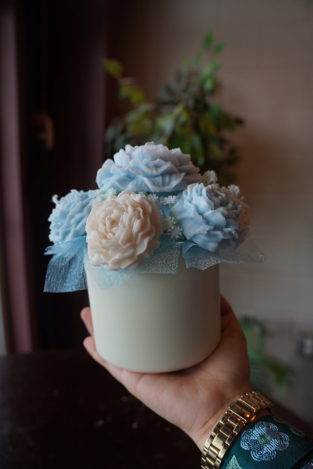 Peony Candle Bouquet