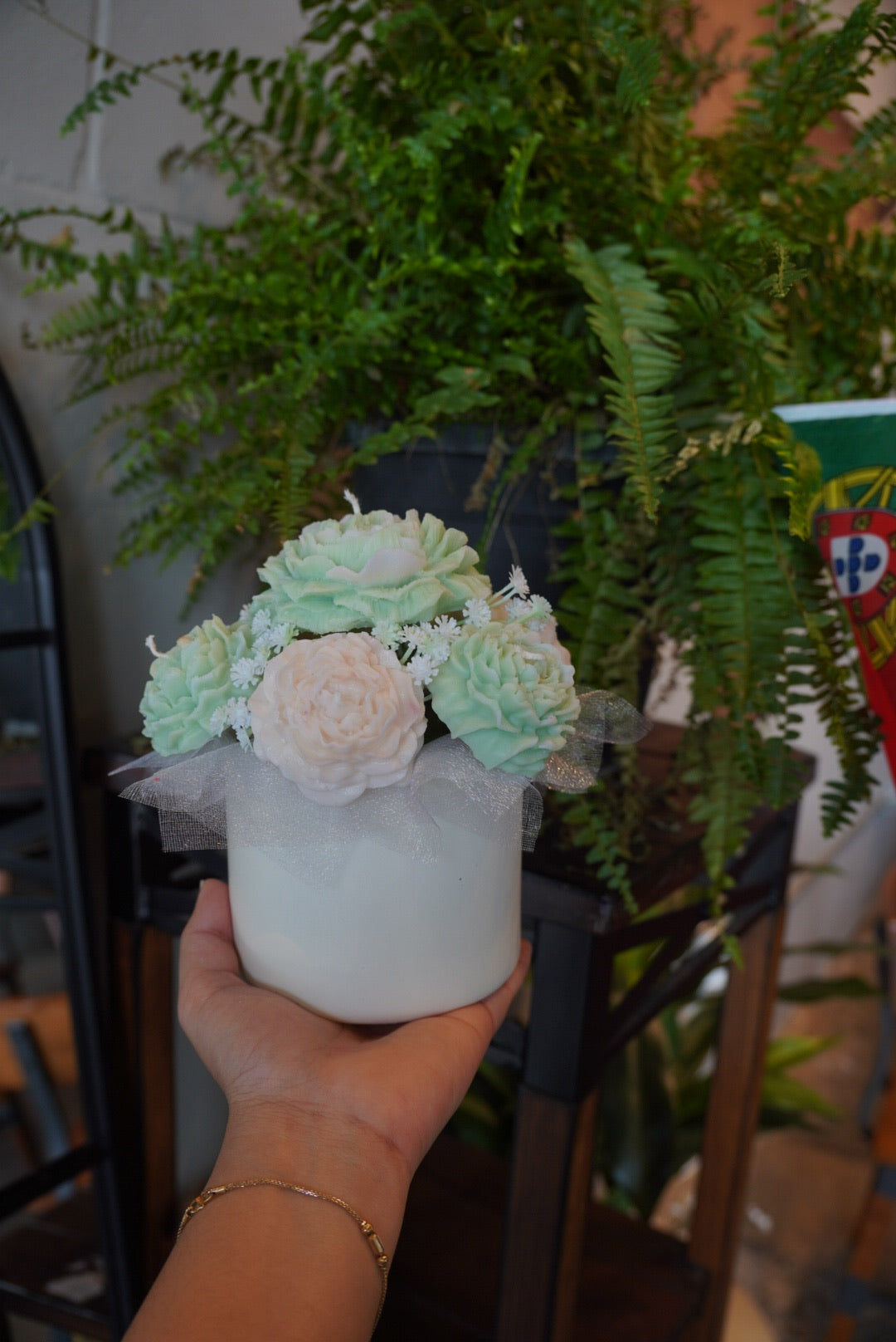 Peony Candle Bouquet