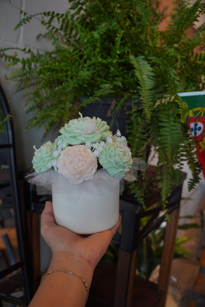 Peony Candle Bouquet