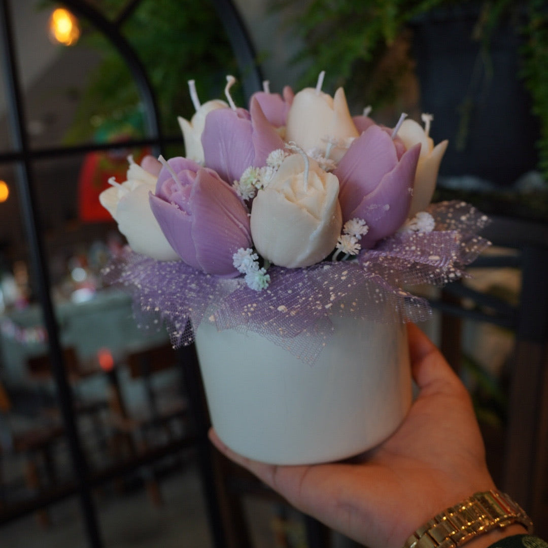 Tulip Candle Bouquet