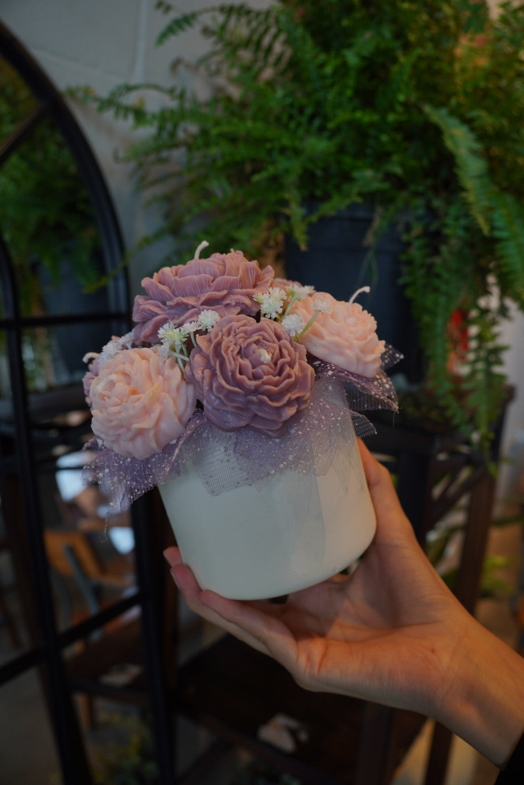 Peony Candle Bouquet