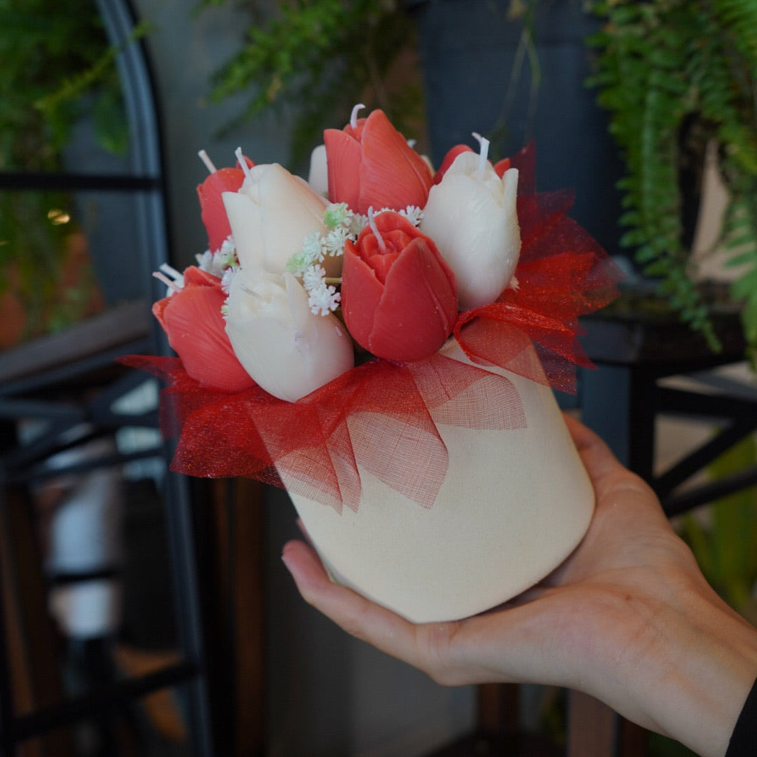 Tulip Candle Bouquet