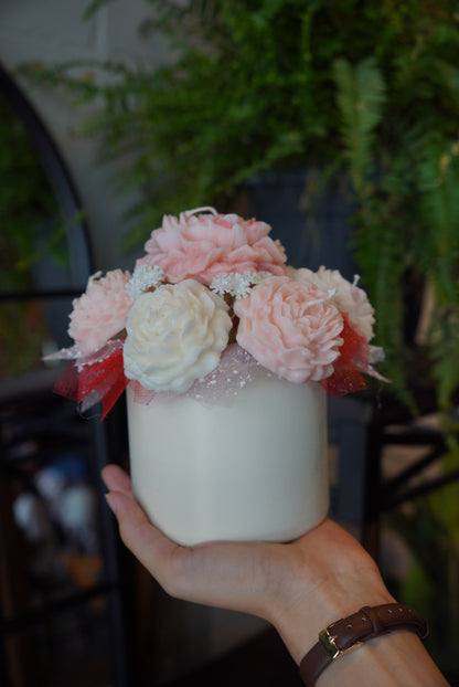 Peony Candle Bouquet
