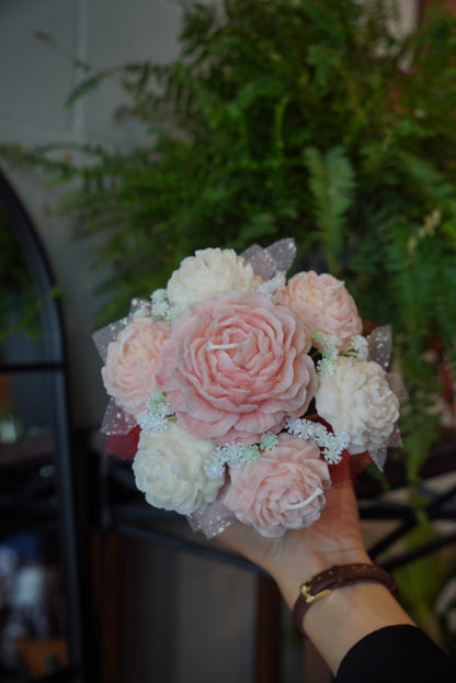 Peony Candle Bouquet