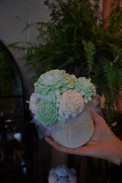Peony Candle Bouquet