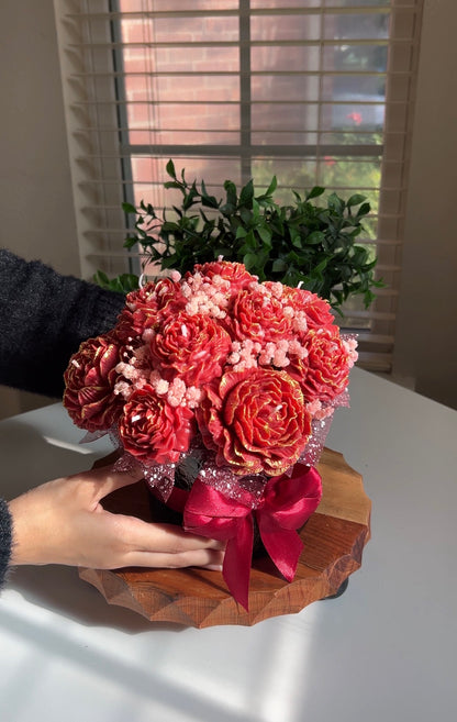 Gold Petal Candle Bouquet