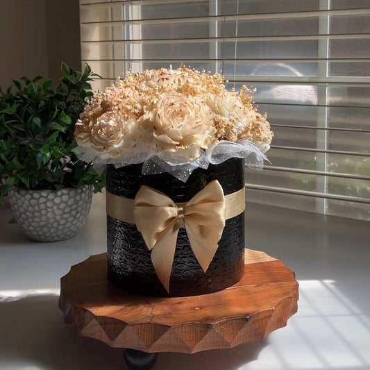 Gold Petal Candle Bouquet