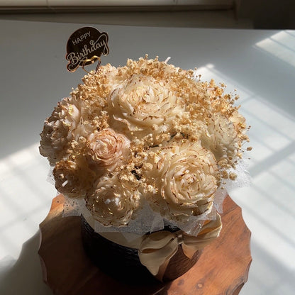 Gold Petal Candle Bouquet