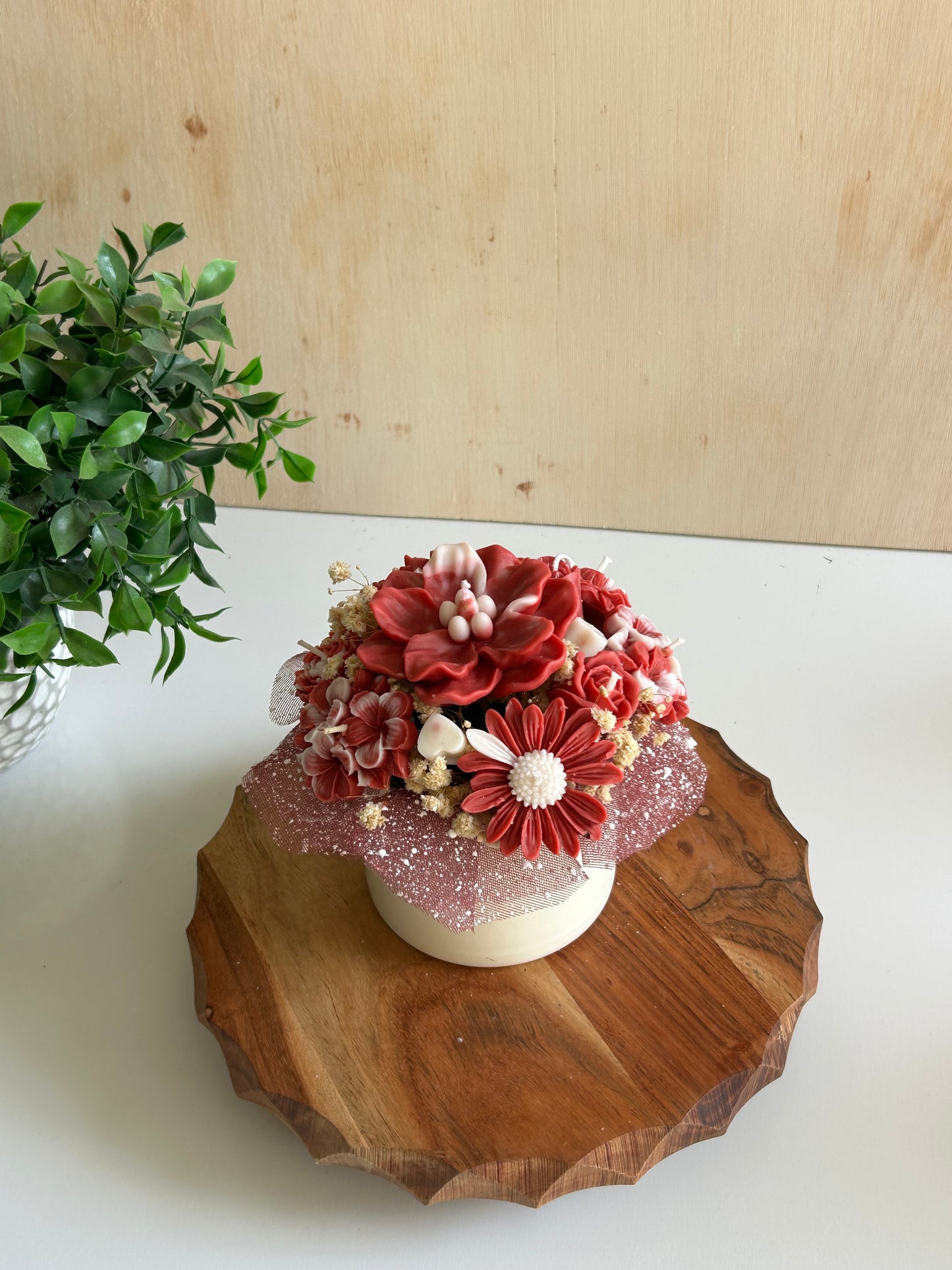 Peony Candle Bouquet